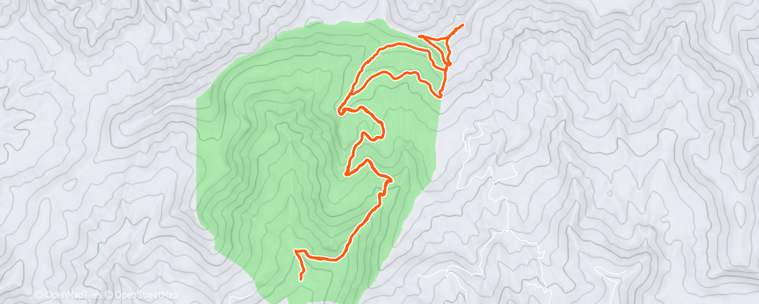 Map of the activity, Lunch Hike