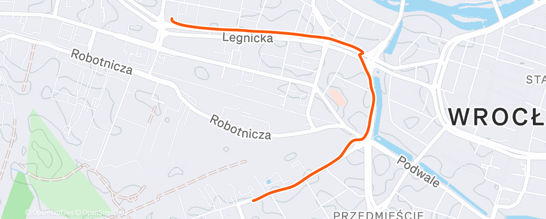 Map of the activity, Morning Walk