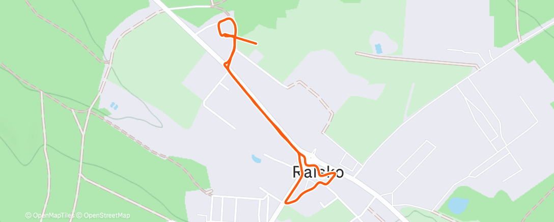 Map of the activity, S Moni po vsi, občas klouzavě