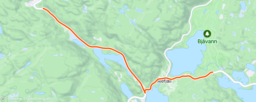 Map of the activity, Trilling av sykkel - ny pick up😅