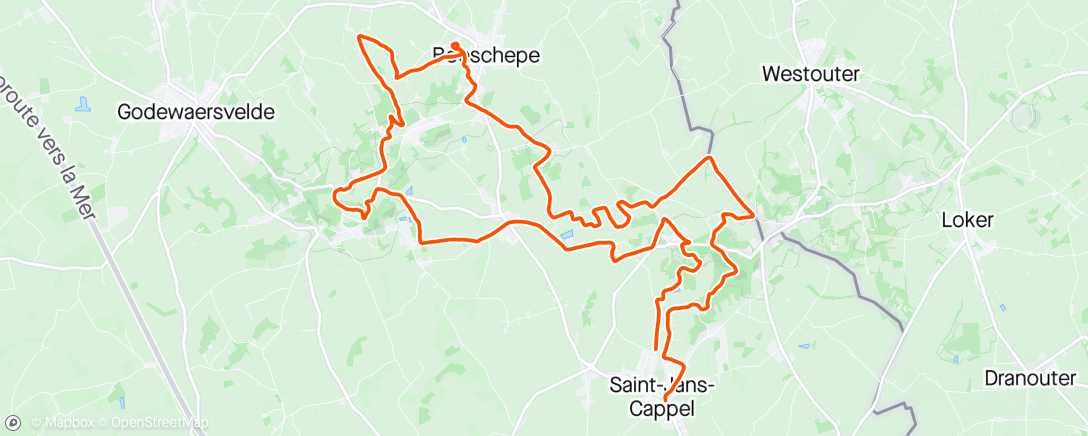 Map of the activity, NTMF 2024 Saint-Jans-Cappel / Boeschepe