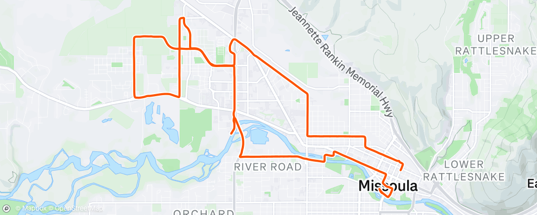 Map of the activity, Afternoon Ride