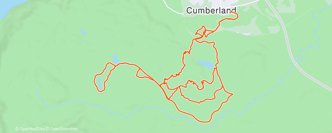 Map of the activity, Morning Mountain Bike Ride