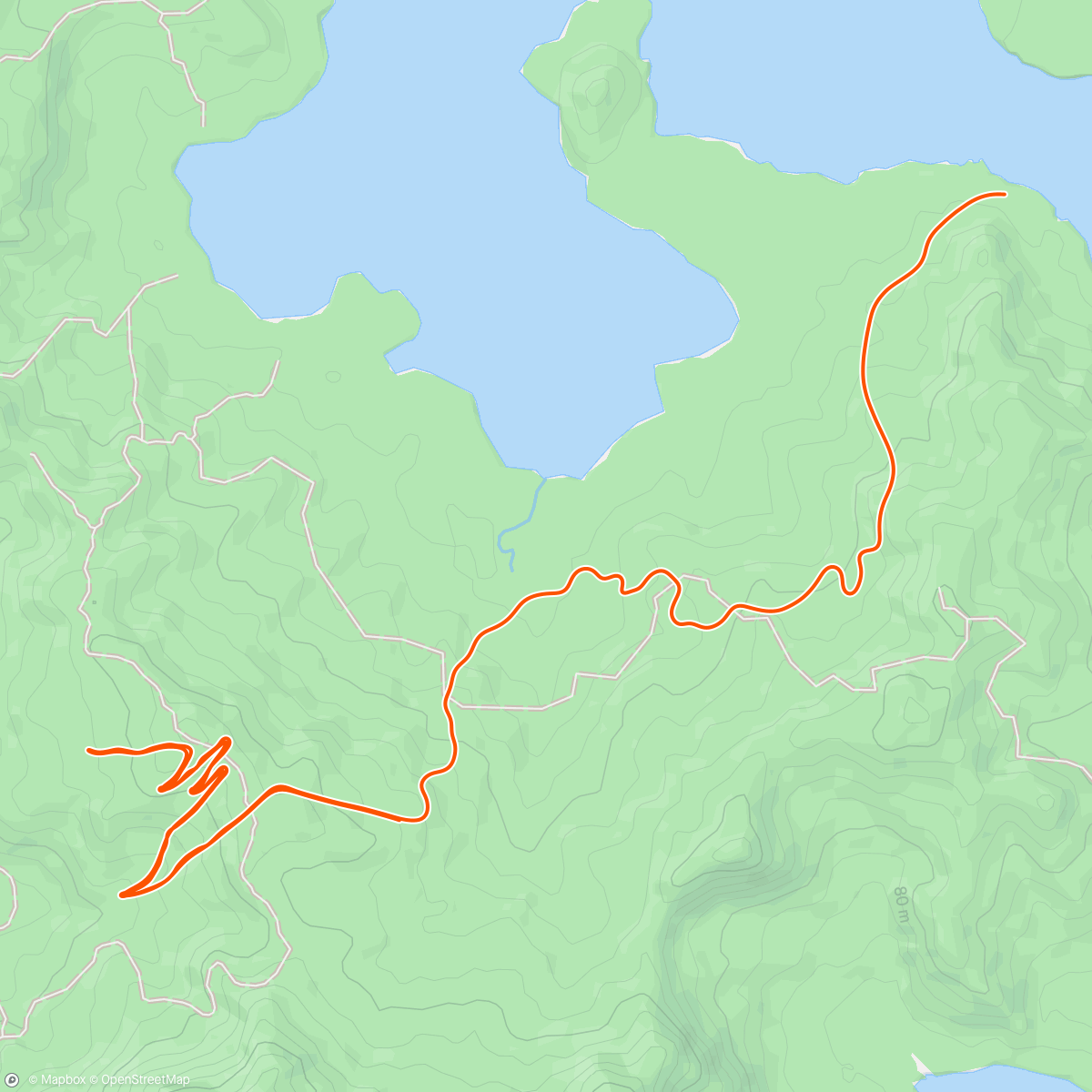 Map of the activity, Zwift - Road to Sky in Watopia