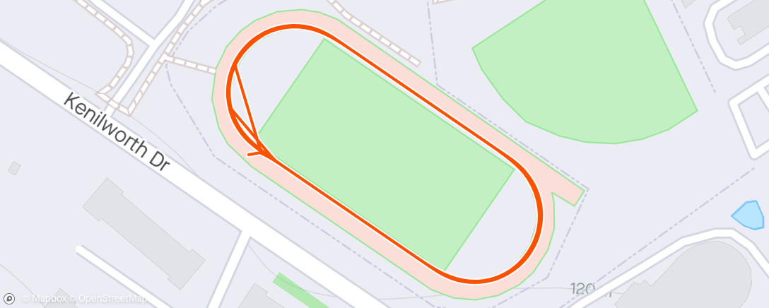 Map of the activity, BRRC track night.  Come join us