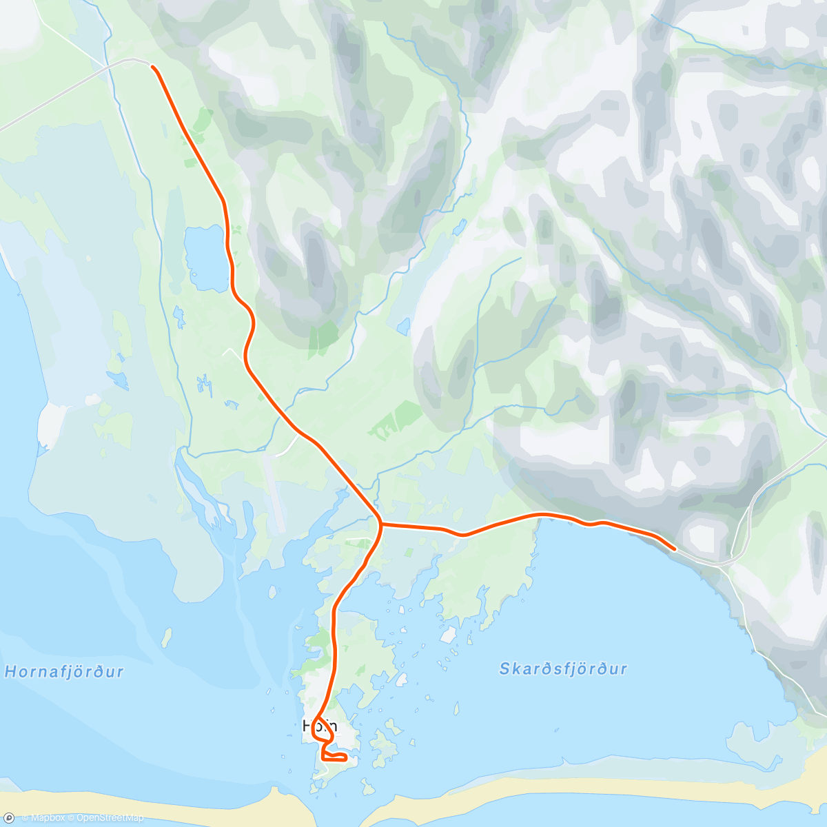 Map of the activity, ROUVY - GWA Iceland | Stage 4 - Höfn