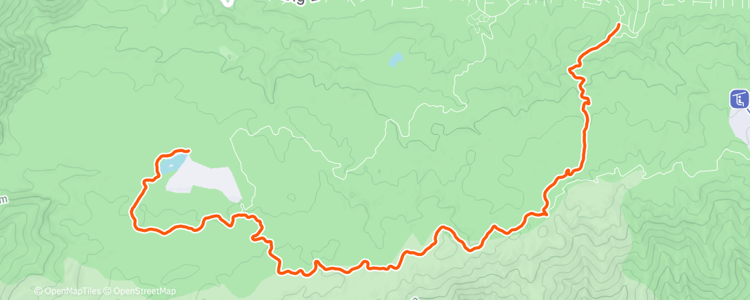 Map of the activity, Lunch Run