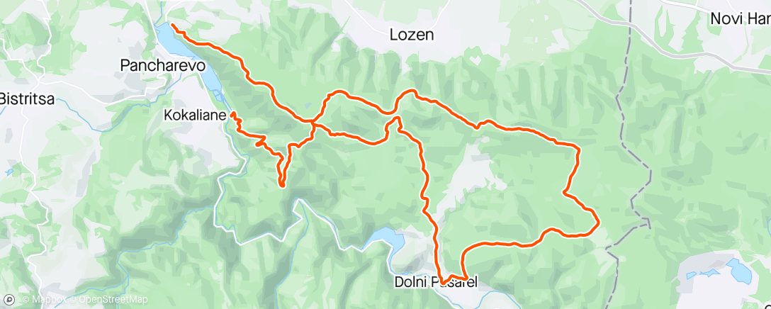 Map of the activity, Обиколка на Лозенска планина 2024