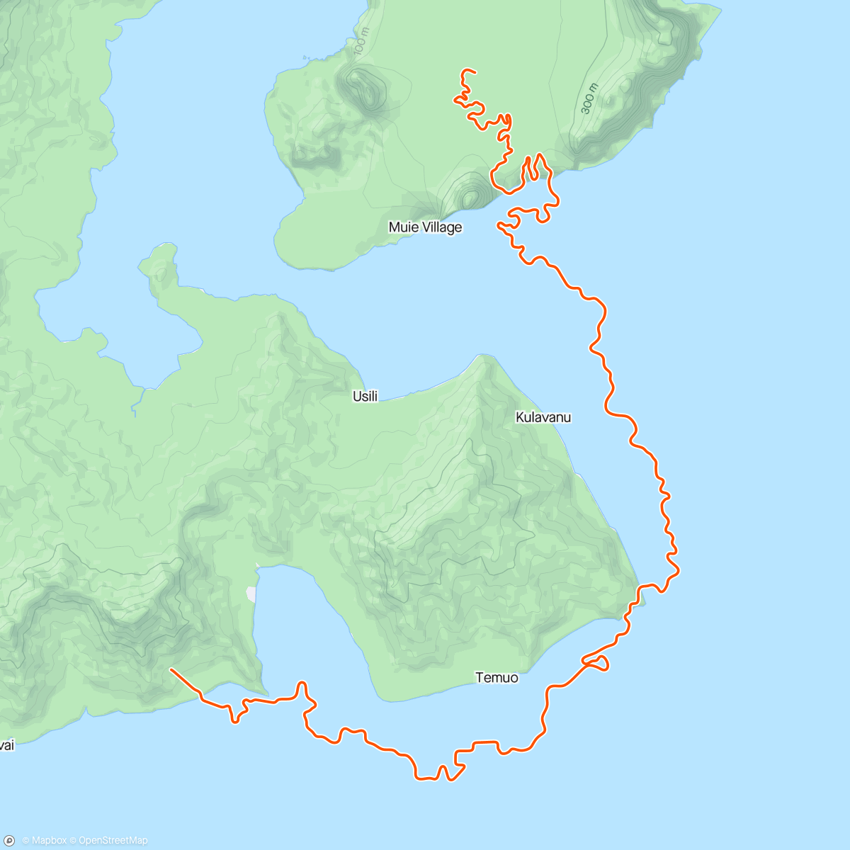 Carte de l'activité Zwift - Canopies and Coastlines in Watopia