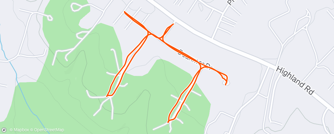 Map of the activity, Evening Walk