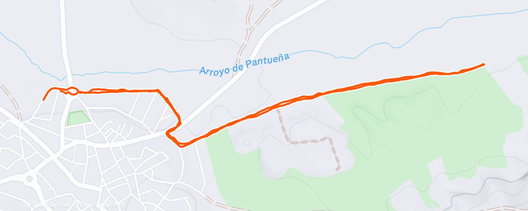 Map of the activity, Carrera de tarde