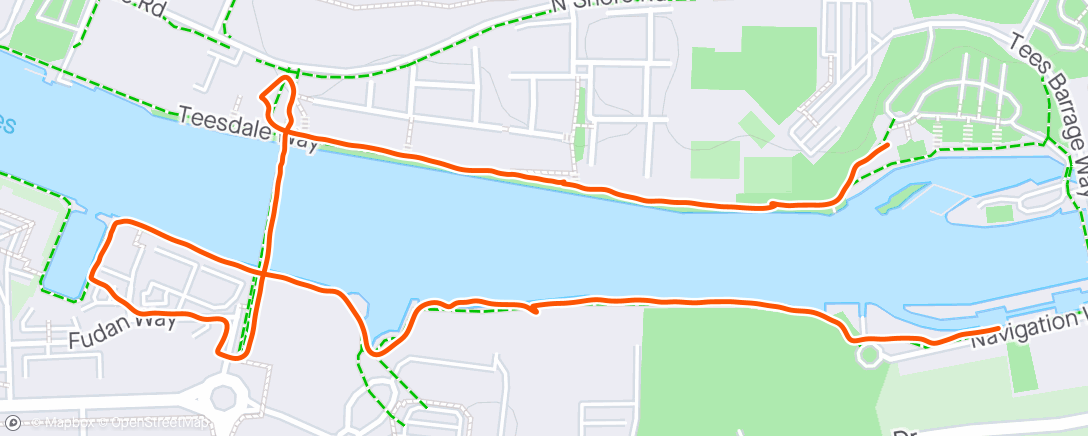 Map of the activity, Injury recovery run
