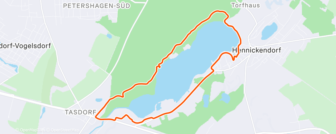 Map of the activity, Morning Walk