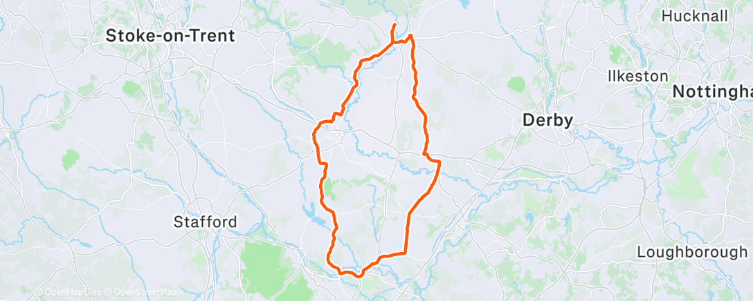 Map of the activity, Morning Ride