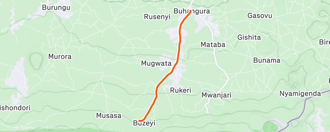 Карта физической активности (Parking - cross village)