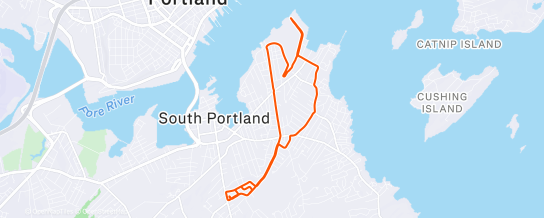 Map of the activity, Lunch Run