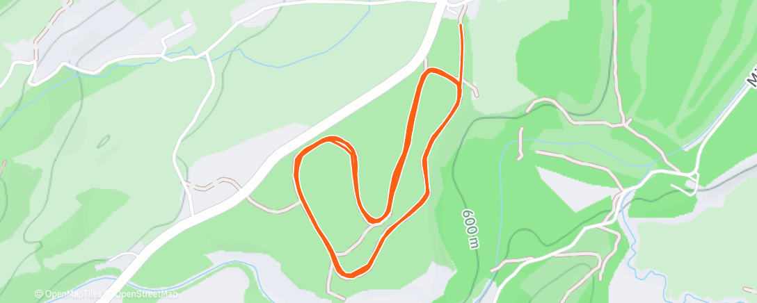 Map of the activity, Ski Nordisch am Morgen