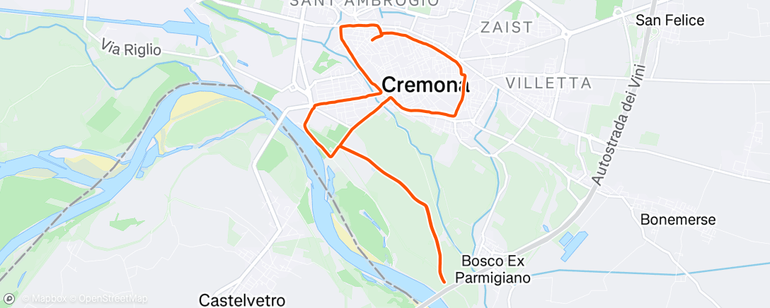 Map of the activity, Progressivo aerobico