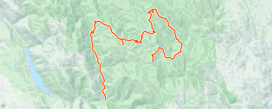 Map of the activity, Henry Coe Overnighter, day #2