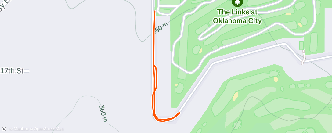 Map of the activity, Morning Run