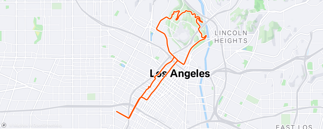 Map of the activity, Afternoon Ride