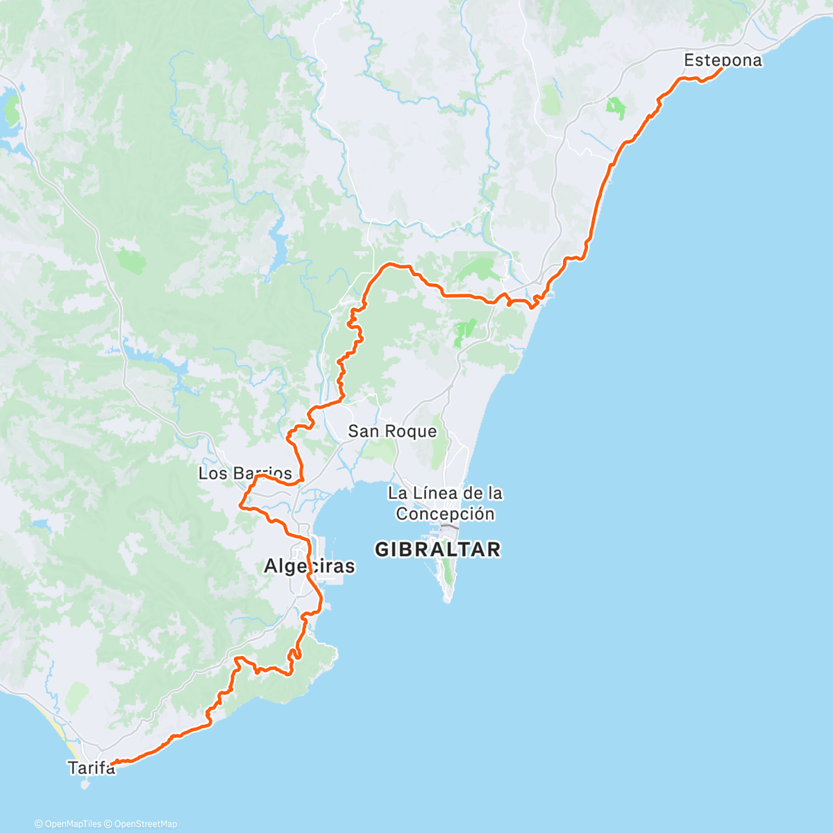 Карта физической активности (Andalousie 🇪🇸)