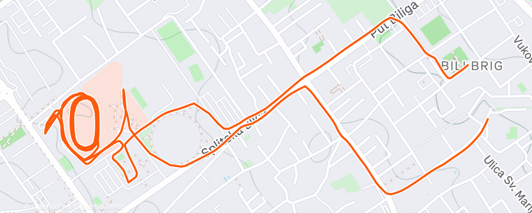 Карта физической активности (Morning Run)