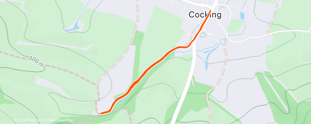 Map of the activity, Morning Run