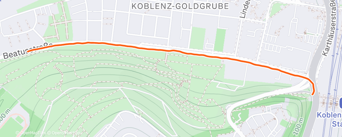 Map of the activity, Kein Bus kein Problem
