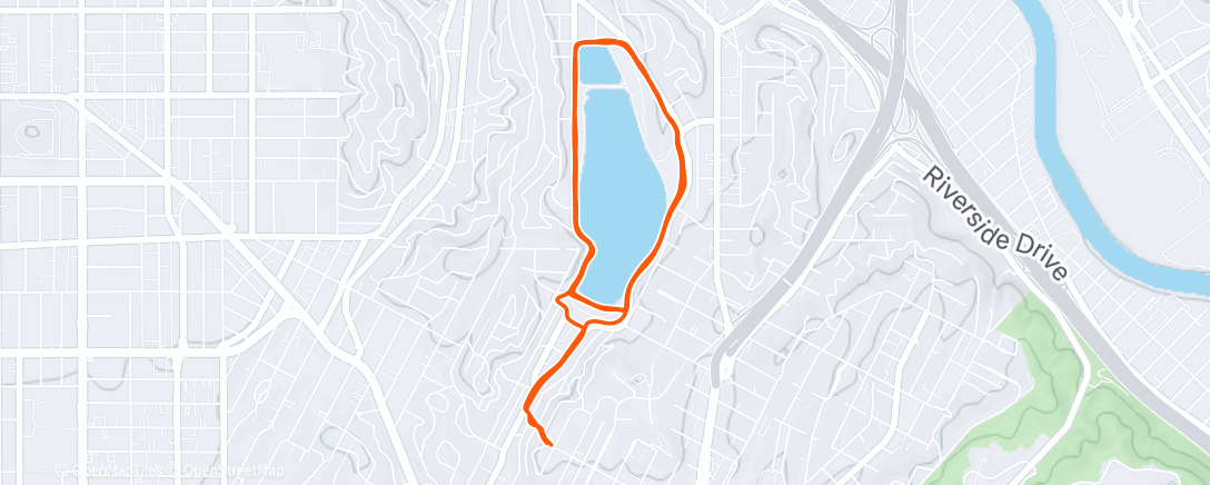 Karte der Aktivität „Afternoon Run”