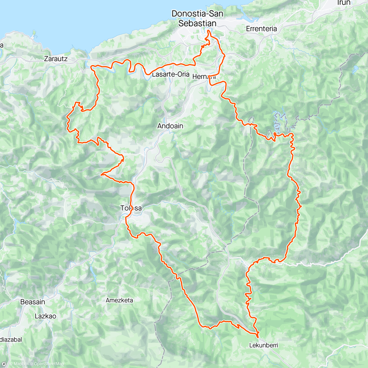 Map of the activity, Mussara San Sebastián 2024