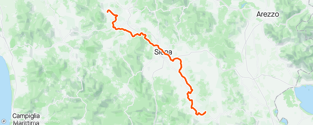 Mapa da atividade, Morning Gravel Ride