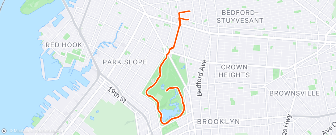 Map of the activity, 2 x 1 mile 3 x 1k