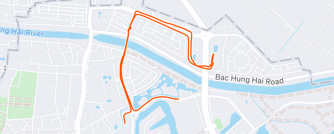 Map of the activity, Lunch Ride