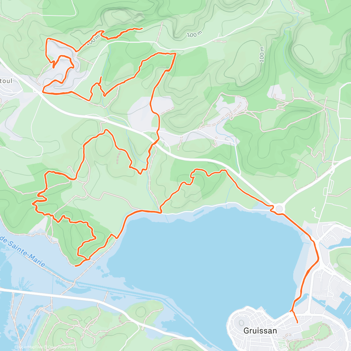 「La 20eme du GPT ! J’allais pas la rater, même sans pouvoir accrocher de dossard ! 🙏🏽😍🙌🏽」活動的地圖