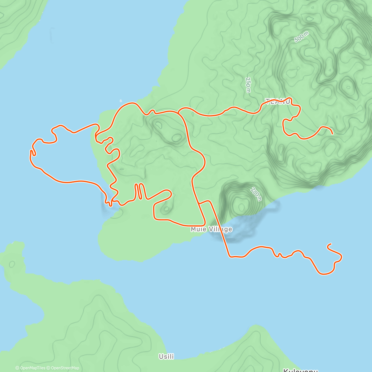 Map of the activity, Zwift - Triple Flat Loops in Watopia