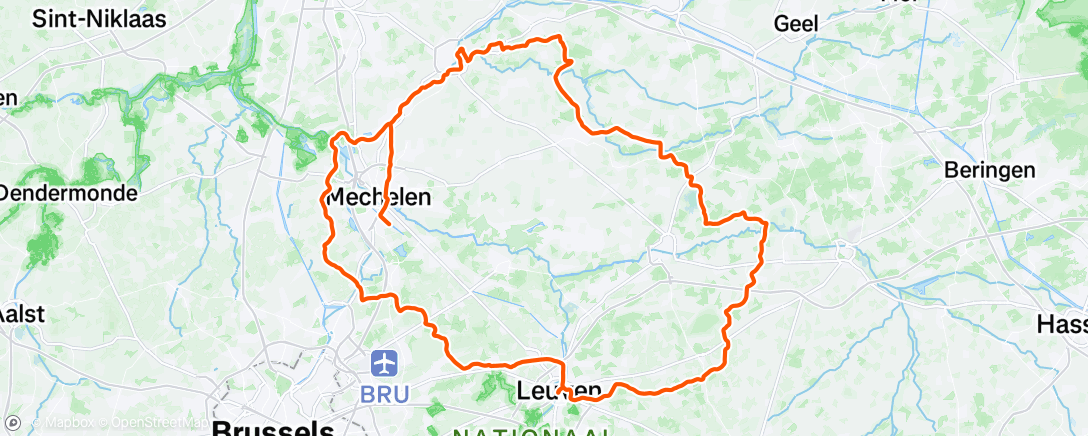 Map of the activity, Morning Ride