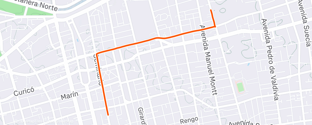 Map of the activity, Vuelta ciclista por la mañana