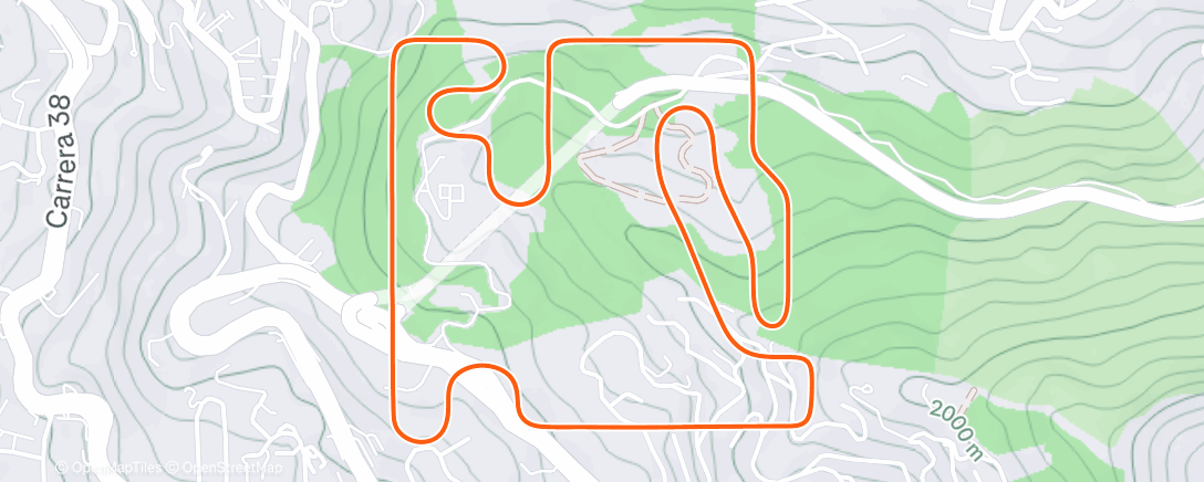 Map of the activity, MyWhoosh - Medellin City