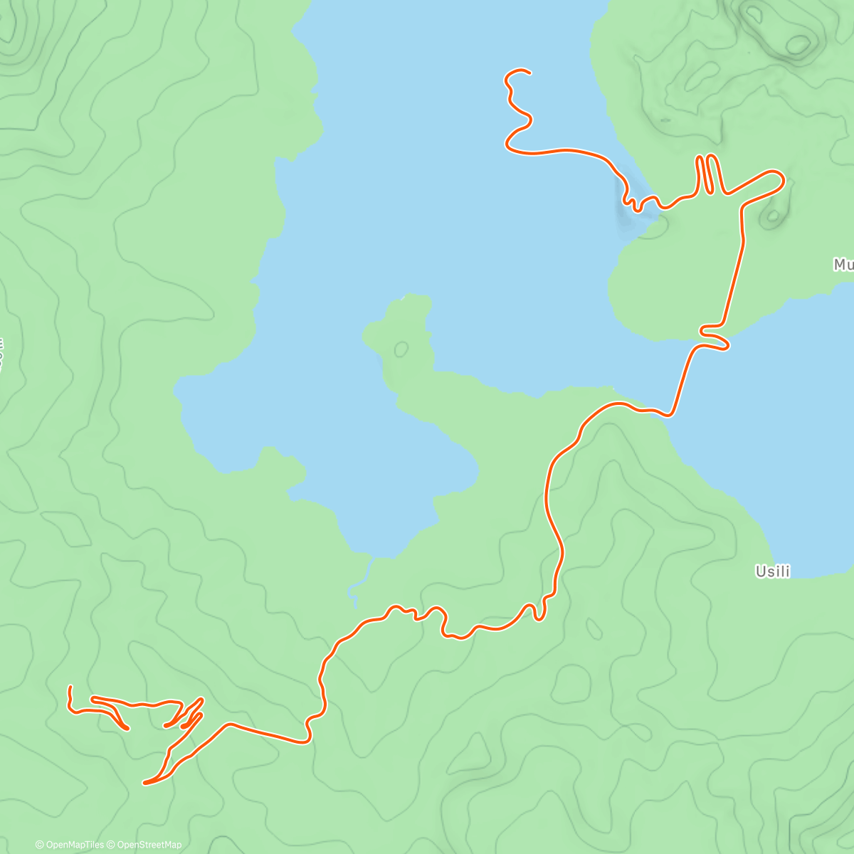 Map of the activity, Zwift - 20-40's on Tour of Fire and Ice in Watopia