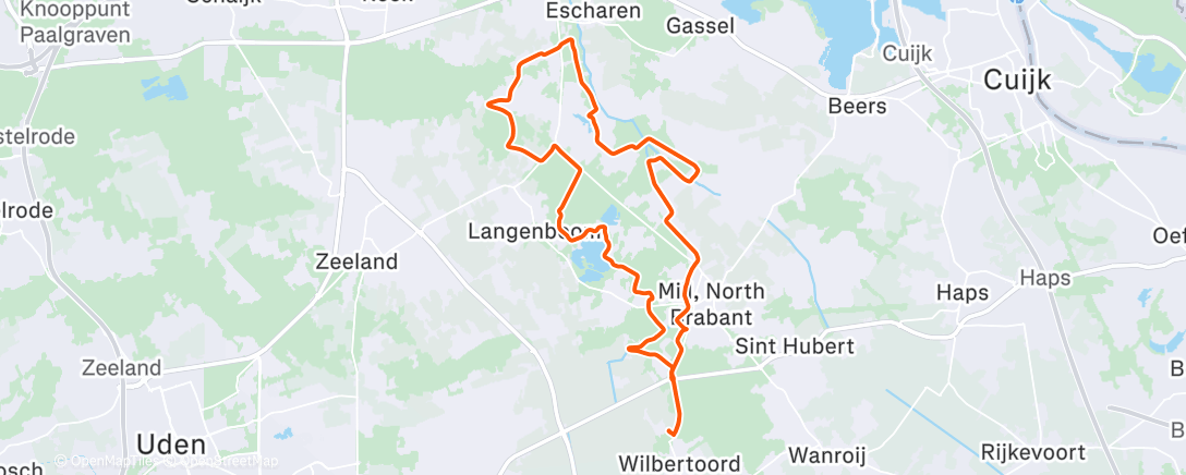 Map of the activity, Langen(kerst)boom 🎅🌲 ☀️🥶