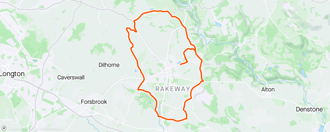 Map of the activity, CX - Afternoon Ride