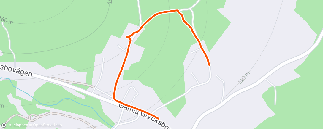 Map of the activity, Lunch Walk