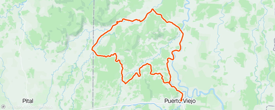 Map of the activity, Endurance Sarapiquí