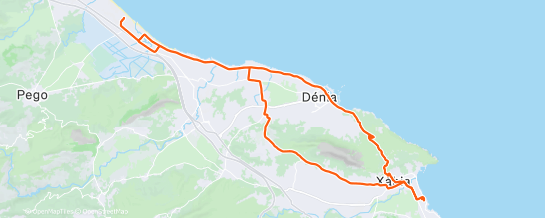 Map of the activity, Morning Ride