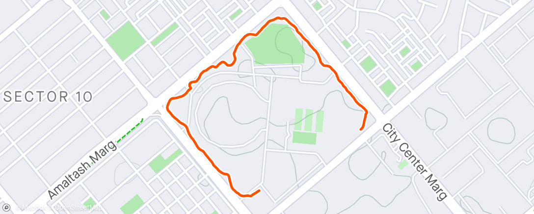 Mappa dell'attività Evening Walk
