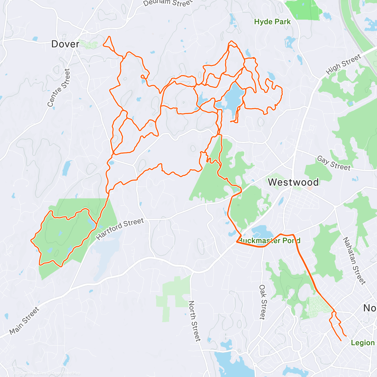 「Snowy hale ramble」活動的地圖