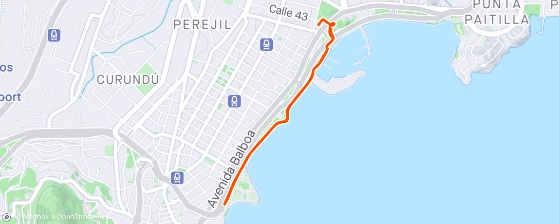 Map of the activity, Caminata por la mañana 