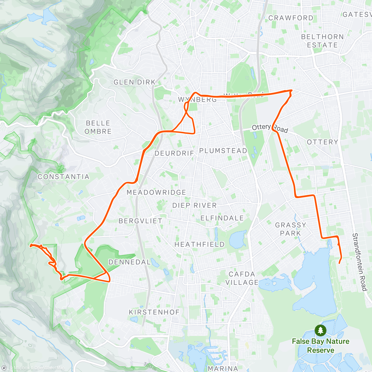 Mapa de la actividad (Morning Ride)