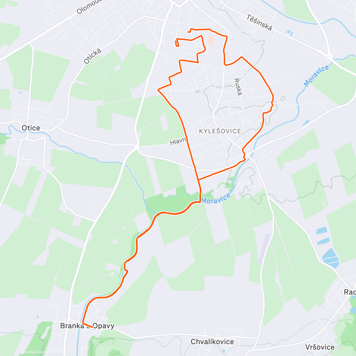 Map of the activity, Novoroční 16 👑